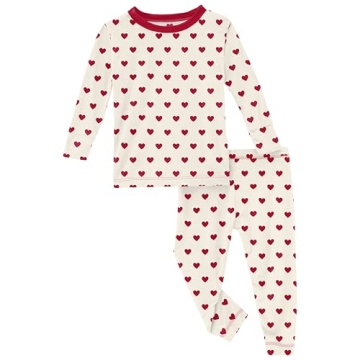 KicKee Hearts Pajama Set for Children - Soft & Snug