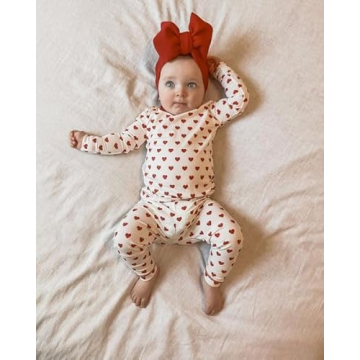 KicKee Hearts Pajama Set for Children - Soft & Snug