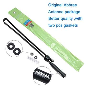 Tactical 72CM/28.3" ABBREE Radio Antenna for GMRS & Ham