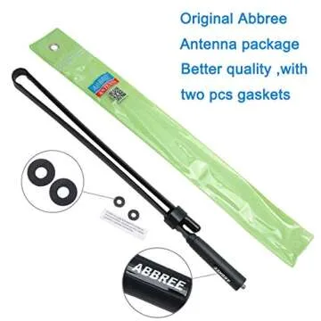 Tactical 72CM/28.3" ABBREE Radio Antenna for GMRS & Ham