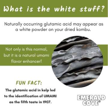 Emerald Cove Kombu Dried Seaweed for Authentic Flavor