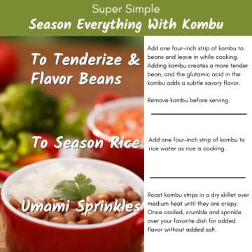 Emerald Cove Kombu Dried Seaweed for Authentic Flavor