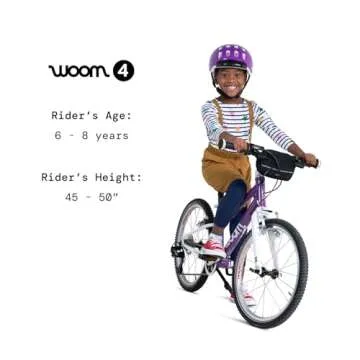 woom 4 Children’s Bicycle for Kids 6-8 Years Old, 20-Inch Wheels, Lightweight Bike with Handbrake ...