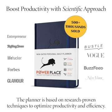 Day Planner, Calendar and Gratitude Journal to Improve Productivity, Time Management & Happiness | V...