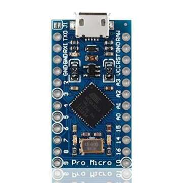 Keywish 3pcs Pro Micro ATmega32U4 5V/16MHz Development Board With 2 Row Pin Header for Arduino Leonardo Replace ATmega328 Arduino Pro Mini