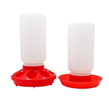 MINYULUA Chick Feeder Waterer Combo for Easy Poultry Care