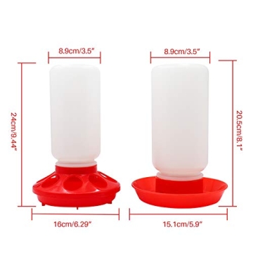MINYULUA Chick Feeder Waterer Combo for Easy Poultry Care