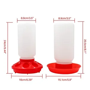 MINYULUA Chick Feeder Waterer Combo for Easy Poultry Care