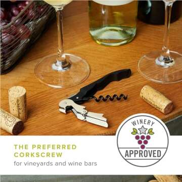 TrueTap Corkscrew: Stylish & Durable Wine Key for All