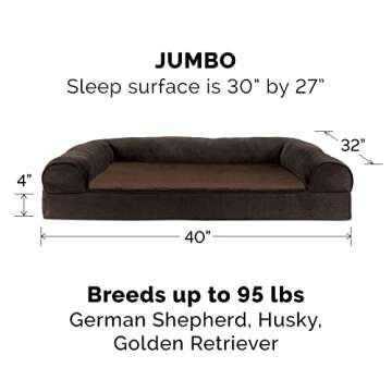 Furhaven Orthopedic Dog Bed for Large Dogs – Comfort & Support in One Cozy Package!