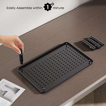 Ergonomic Height Adjustable Monitor Stand for Comfort