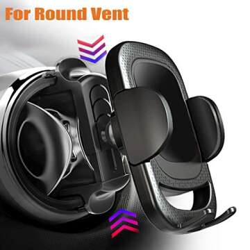 Hesanzol Car Phone Holder for Round Air Vent