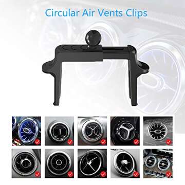 Hesanzol Car Phone Holder for Round Air Vent