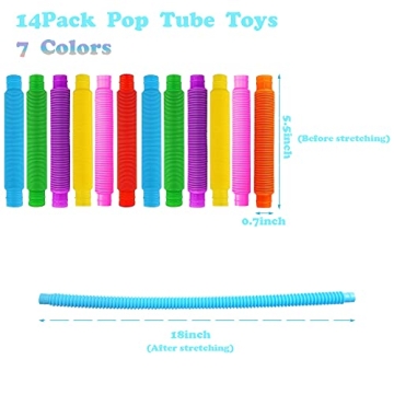 Pop Tubes Fidget Toys - Fun for Kids and Adults