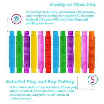 Pop Tubes Fidget Toys - Fun for Kids and Adults