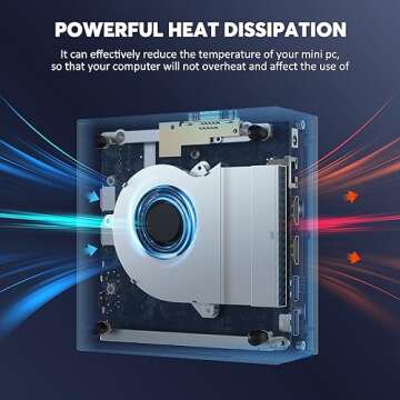 ACEMAGIC Mini PC, i5-11320H(Up to 4.5 GHz) Mini Computer Desktop PC, 16GB DDR4 512GB M.2 NVMe PCIe 3.0 SSD Mirco Computer Tower, Support 4K/WiFi 6/BT 5.2/Dual HDMI/LAN/USB 3.0/VESA for Office