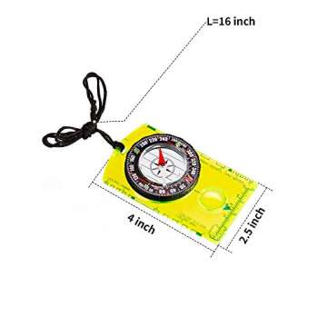 6 Pieces Navigation Backpacking Compass Orienteering for Scout Outdoor Camping
