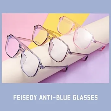 FEISEDY Stylish Anti Blue Light Blocking Glasses for All