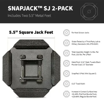 SnapPad SnapJack SJ | Premium RV Leveling Blocks Pack of 2