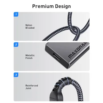 Maxonar 5-in-1 USB C Hub 100W PD 5Gbps Ports MacBook iPhone 15