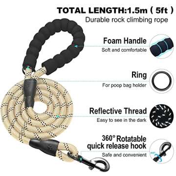 haapaw Dog Harness & Leash Set - No Pull Reflective Gear