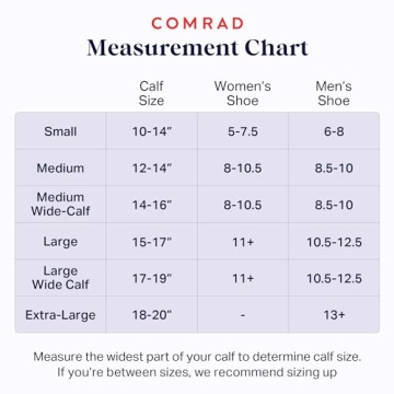 Comrad Compression Nylon Knee High Socks - 15-20mmHg Support