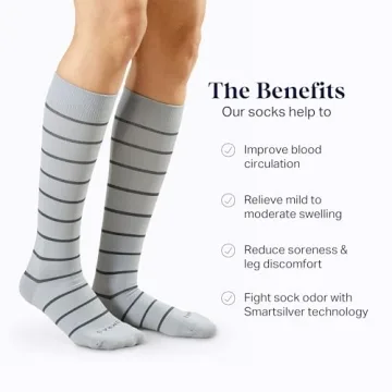 Comrad Compression Nylon Knee High Socks - 15-20mmHg Support