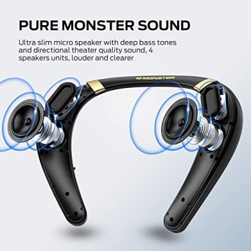 Monster Boomerang Neckband Bluetooth Speaker 3D Sound