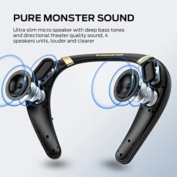 Monster Boomerang Neckband Bluetooth Speaker 3D Sound