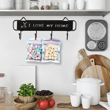 100 Premium Holographic Zip Bags for Food & Gifts