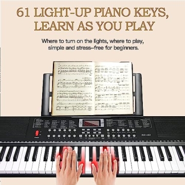 SFESGRER 61-Key Electric Piano for Beginners and Professionals