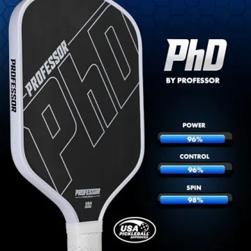 Professor PhD Carbon Fiber Pickleball Paddle for All Levels