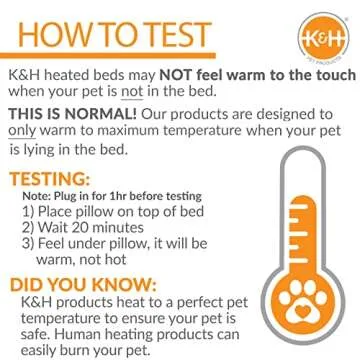 K&H Deluxe Heated Pet Pad with Adjustable Temperature 16.5" x 22.5"
