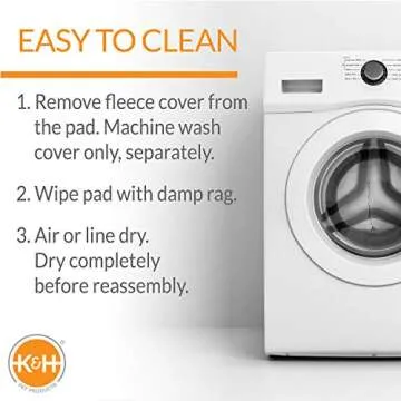 K&H Deluxe Heated Pet Pad with Adjustable Temperature 16.5" x 22.5"