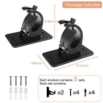 CIEMGNZOC Self Adhesive Curtain Rod Bracket Holders