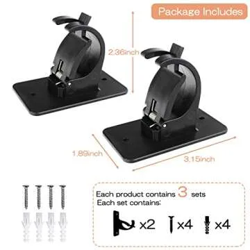 CIEMGNZOC Self Adhesive Curtain Rod Bracket Holders