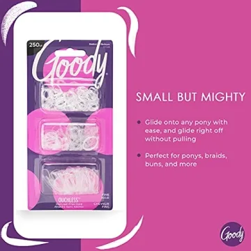 Goody Ouchless Polyband Hair Ties 250 Ct Ultra-Strong Hold