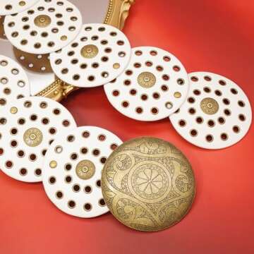 BAOKELAN Wide Disc Belt - Stylish Boho Women’s Accessory