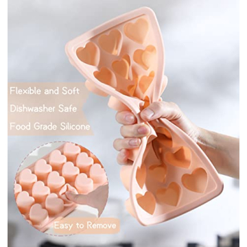 Heart-Shaped Ice Cube Trays for Fun Ice Drinks