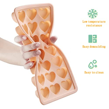 Heart-Shaped Ice Cube Trays for Fun Ice Drinks