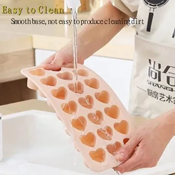 Heart-Shaped Ice Cube Trays for Fun Ice Drinks