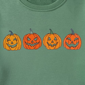 CM C&M WODRO Pumpkin Face Halloween Sweatshirt for Women