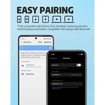 AIHOOR Wireless Earbuds Bass Boosted 30hr Playtime