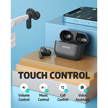 AIHOOR Wireless Earbuds Bass Boosted 30hr Playtime