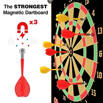 FUNGENIX Magnetic Dart Board - Fun for All Ages