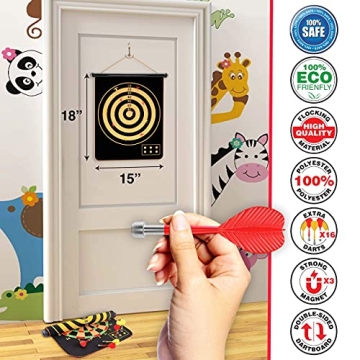 FUNGENIX Magnetic Dart Board - Fun for All Ages