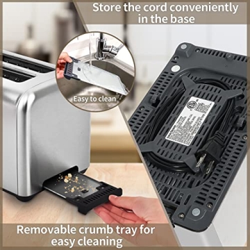 SEEDEEM 2 Slice Toaster with Fast Heating and LCD Display