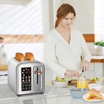 SEEDEEM 2 Slice Toaster with Fast Heating and LCD Display