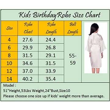 Fantasy Goods Kids Birthday Squad Girl Queen Robes Soft Satin Pure Color Kimono Bathrobes for Spa Wedding Birthday Party