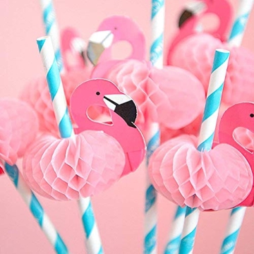 Vibrant Flamingo Paper Straws for Your Party Needs
